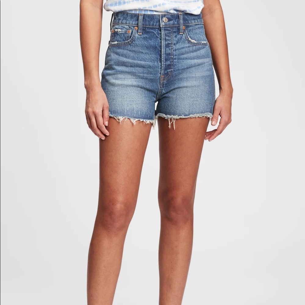 Gap High Rise Cheeky Denim Shorts